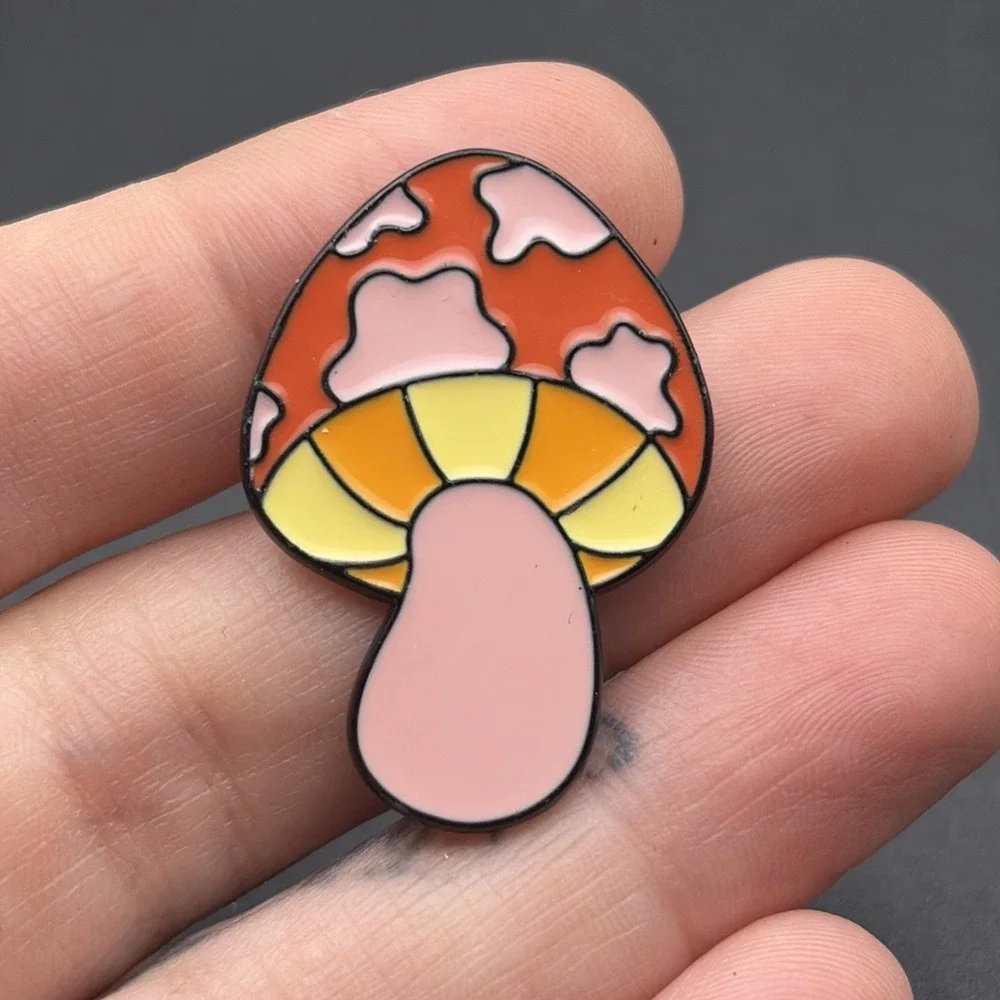 Cartoon‎ Mushroom Lapel Hat Pin